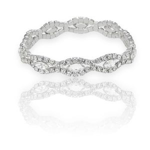 Beautiful Sparkle Silver Tone Bracelet